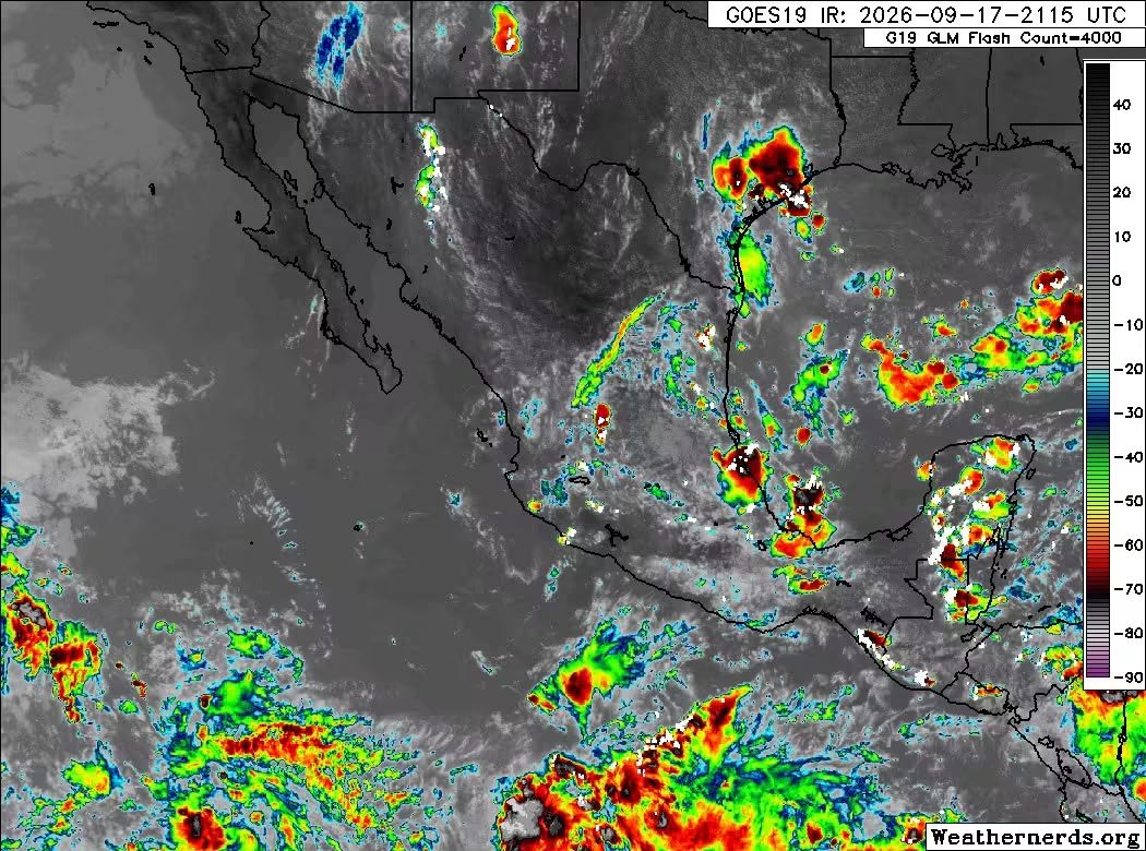 🌧️ Alerta por temporal lluvioso en las Sierras Norte, Nororiental y Negra.